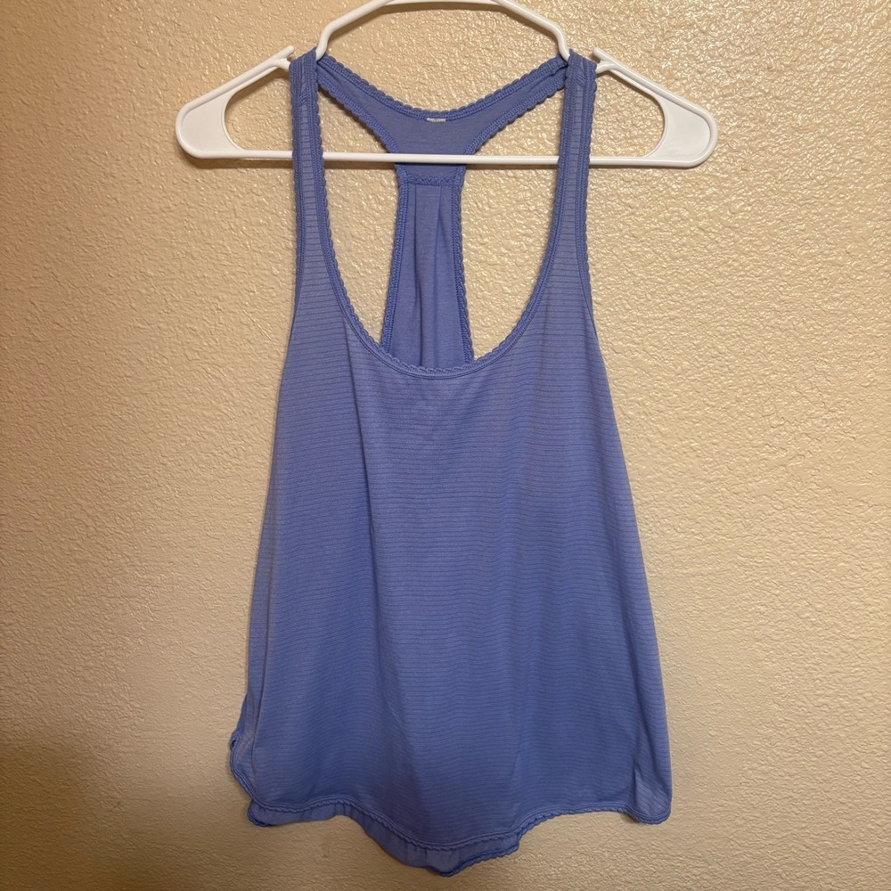 lululemon athletica Blue Racerback Tank